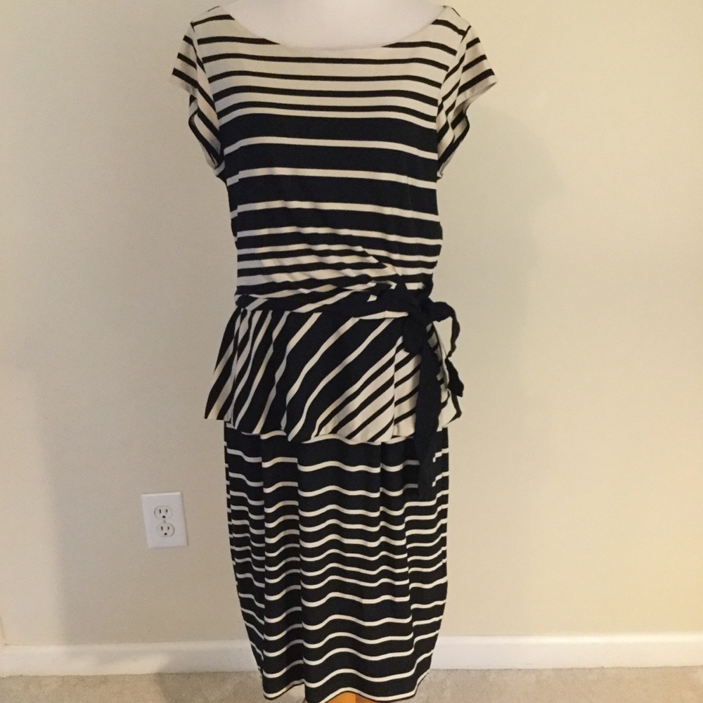 Just Taylor striped stretchy dress size 10